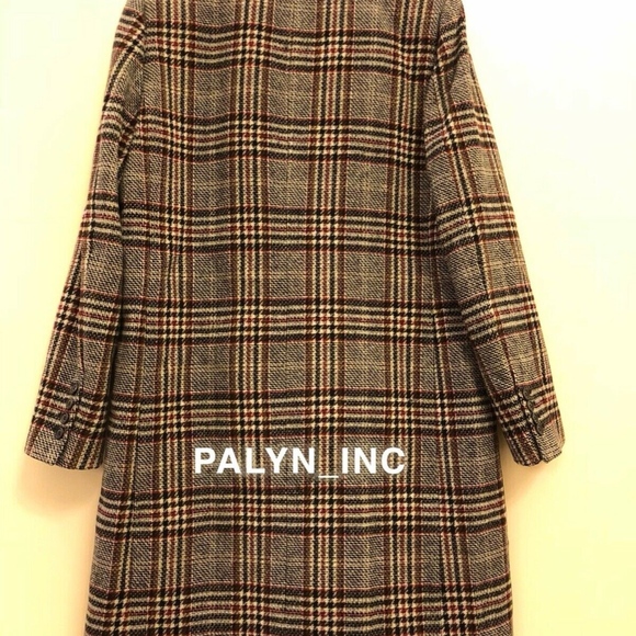 ❤️ZARA CHECKED PLAID MASCULINE COAT - Picture 6 of 8